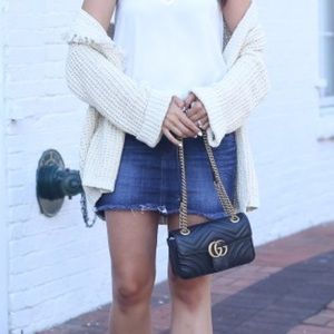 Express Jean Skirt w/Rhinestone Pockets